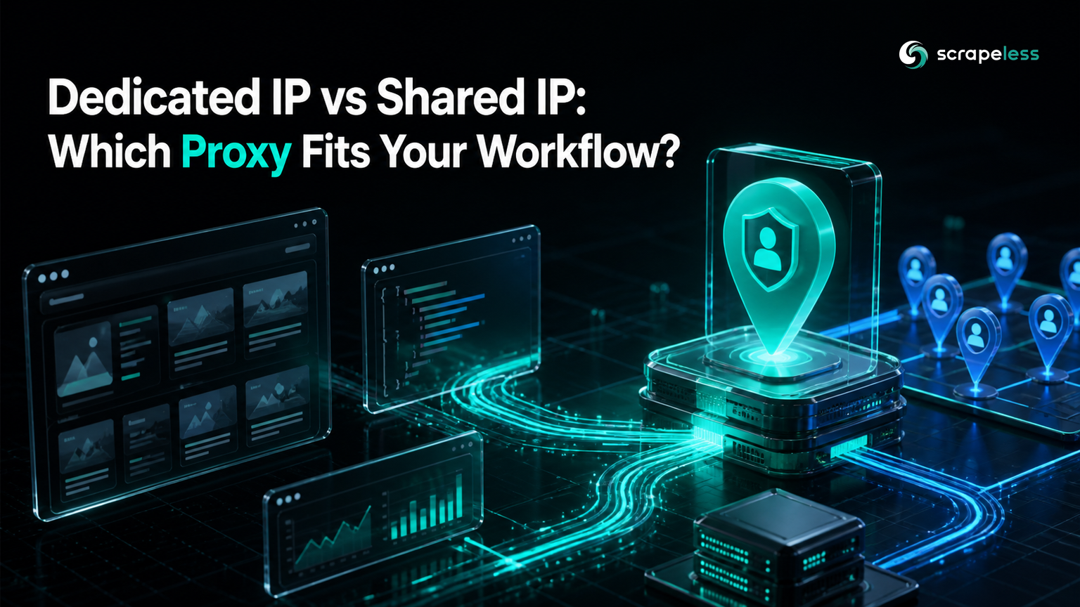 Dedicated IP versus shared IP proxy workflow comparison
